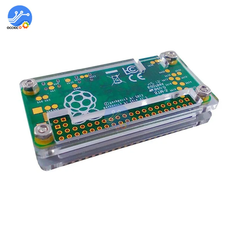 Прозрачный акриловый чехол Pi Zero для Raspberry 4 в 1 коробка защитная пленка|acrylic case|box
