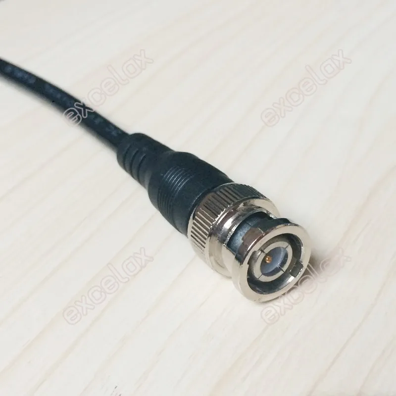 2 шт./лот 1 м 3,3 фута BNC штекер RCA штекер Конвертация видео кабель 75Ohm коаксиальный кабель AV адаптер для видеонаблюдения