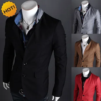 

New 2020 autumn winter Casual Dress Evening dress brand-clothing blazer Mens Two buckle masculino suit men Slim Fit coat