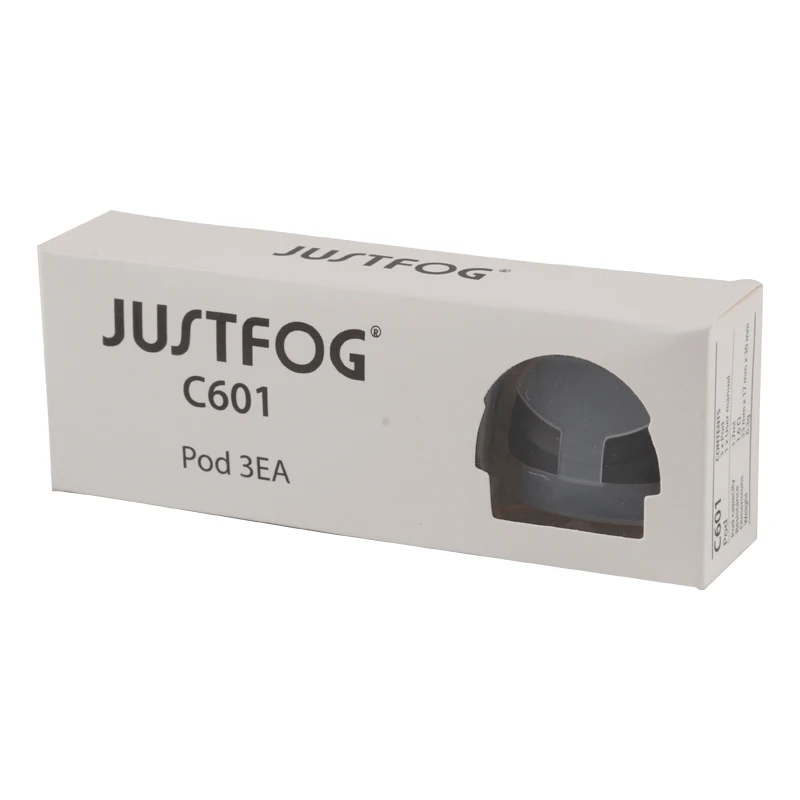 

24pcs/lot E Cigarette Atomizer JUSTFOG C601 Pod for Portable Mini Kit 1.7ml Tank 1.6ohm Coil Built-in for JUSTFOG C601 Kit