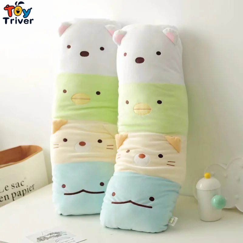 

Japan Anime Sumikko Gurashi Cats Bear Pillow Cartoon Plush Toy Triver Stuffed Animals Doll Kids Children Birthday Gift Decor