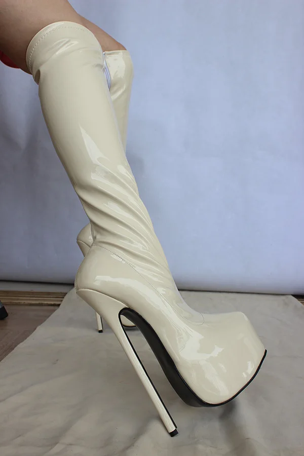 20cm 23cm Heel Knee High Boots Extreme High 8inch Fetish Thin Heel 20cm-23cm-heel-knee-high-boots-extreme-high-8inch--fetish-thin-heel