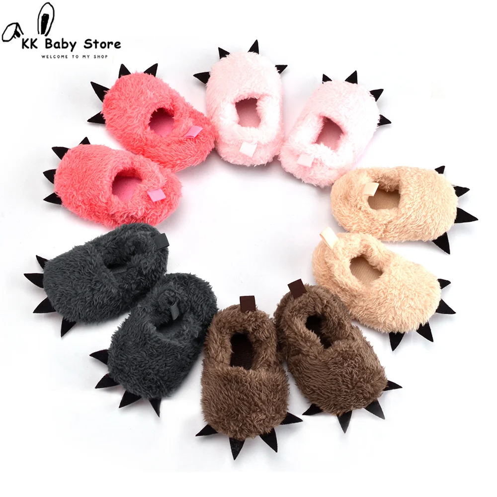 

Toddler Baby Boy Girl Knit Crib Shoes Cute Cartoon Anti-slip Prewalker Baby Slippers Newborn Shoes