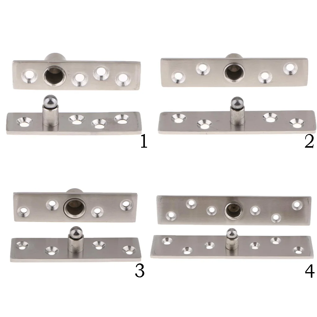 Поворотный шарнир двери из нержавеющей стали 360 градусов Поворотный Невидимый дверной шарнир
