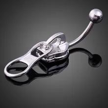 Креативная Подвеска для застежки-молнии Леди пупка ювелирные изделия кольцо для пирсинга M8694