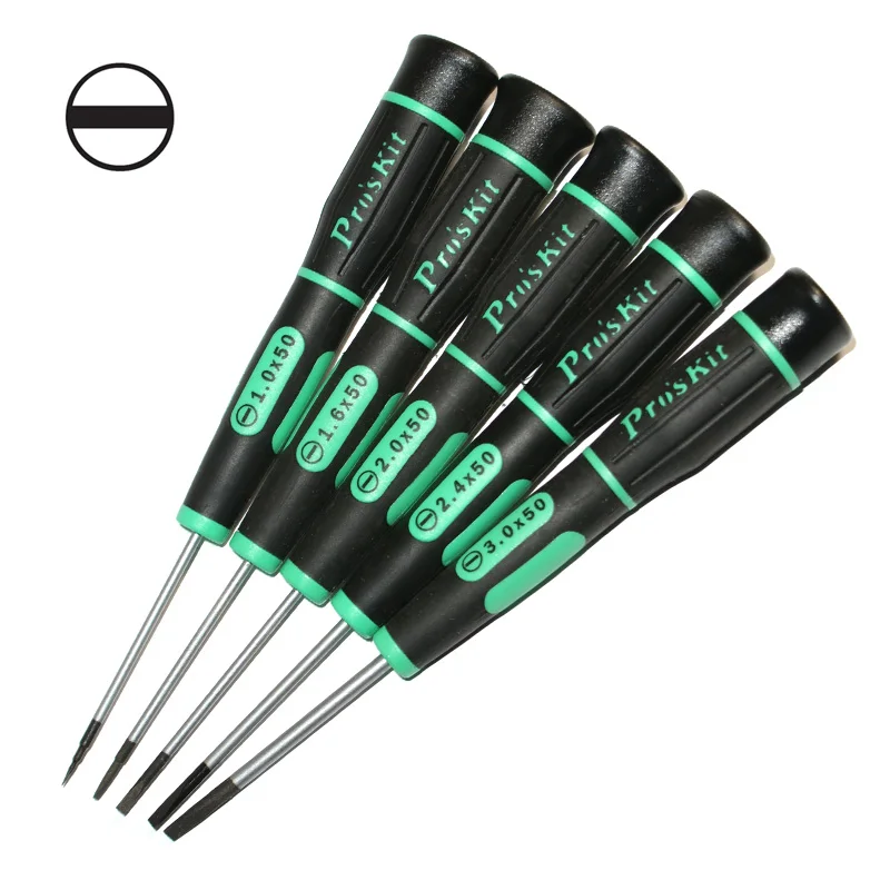 Proskit Precision Screwdriver Set Slotted Flat Driver Bit Toolkit