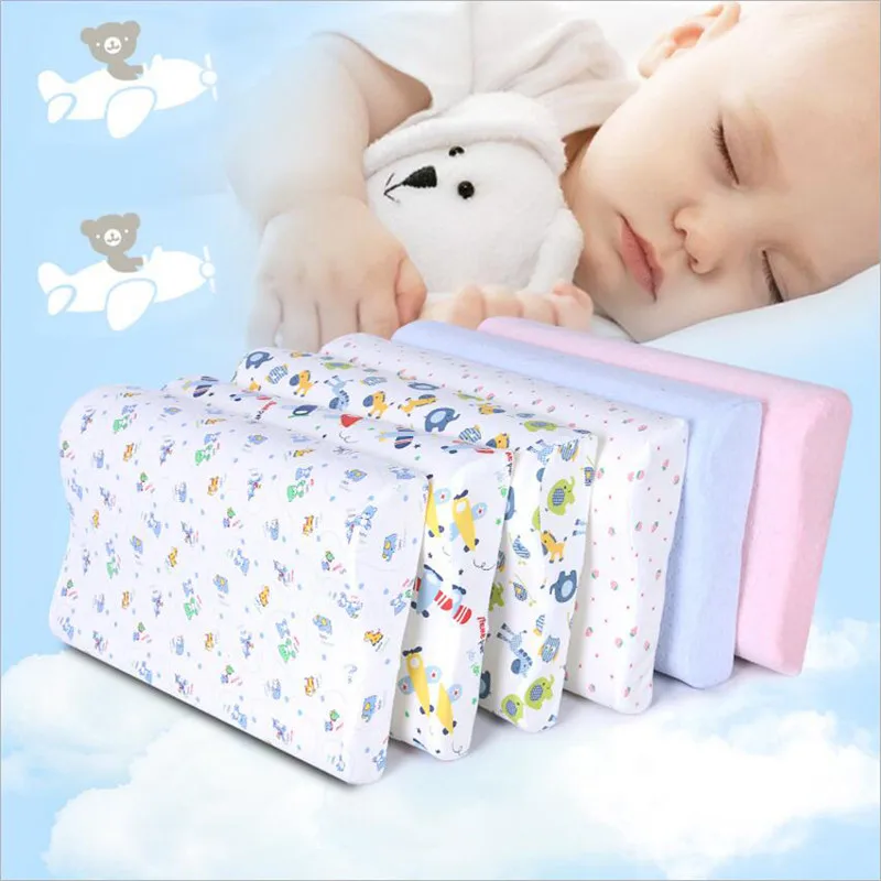 YR Slow memory foam inner core kid pillow with cotton pillowcase