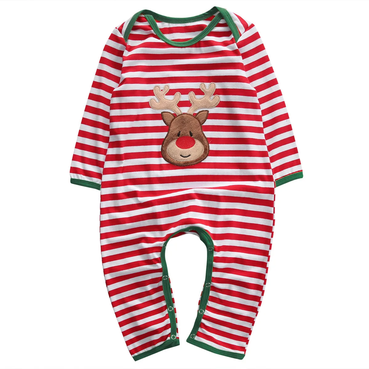 

Infant Baby Kids Girl Boy Deer Romper Jumpsuit Playsuit Outfit Christmas Pajamas