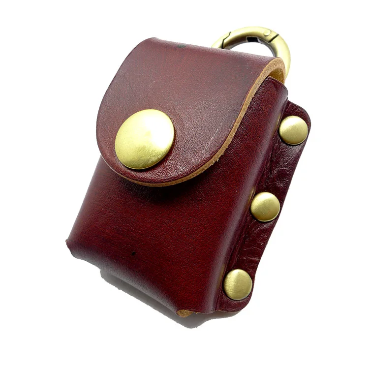 Genuine Leather Handmade Zippo Pouch Case Waist Bag Belt Wallet Birthday Gift MWD-ZP
