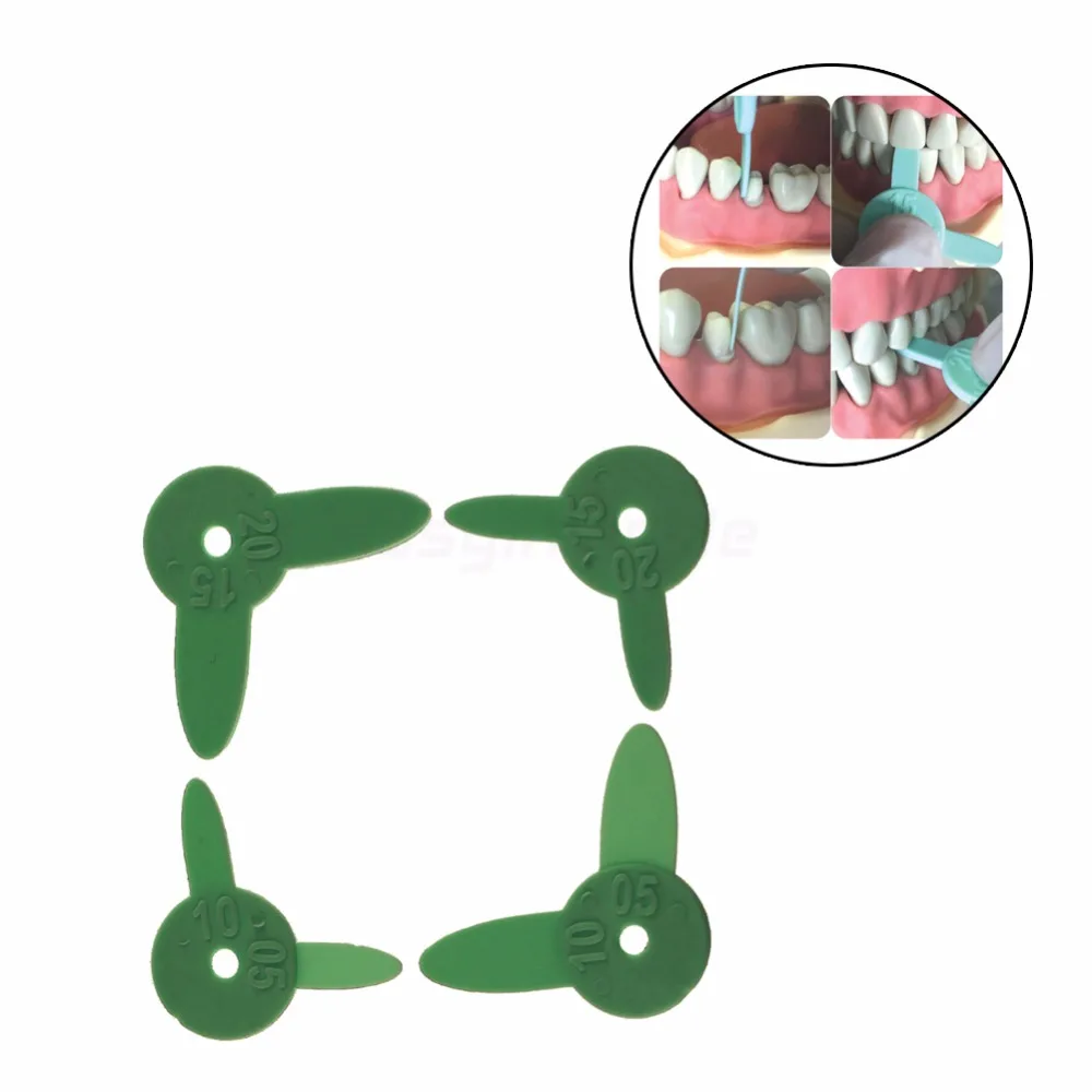 

Dental Orthodontic Interproximal Enamel Reduction IPR Gauge Ruler 4 PCS Pack