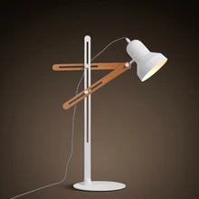 Скандинавский пост современный простой офисный светодиодный настольный светильник для гостиной спальни прикроватная креативная Регулируемая деревянная настольная лампа светильник