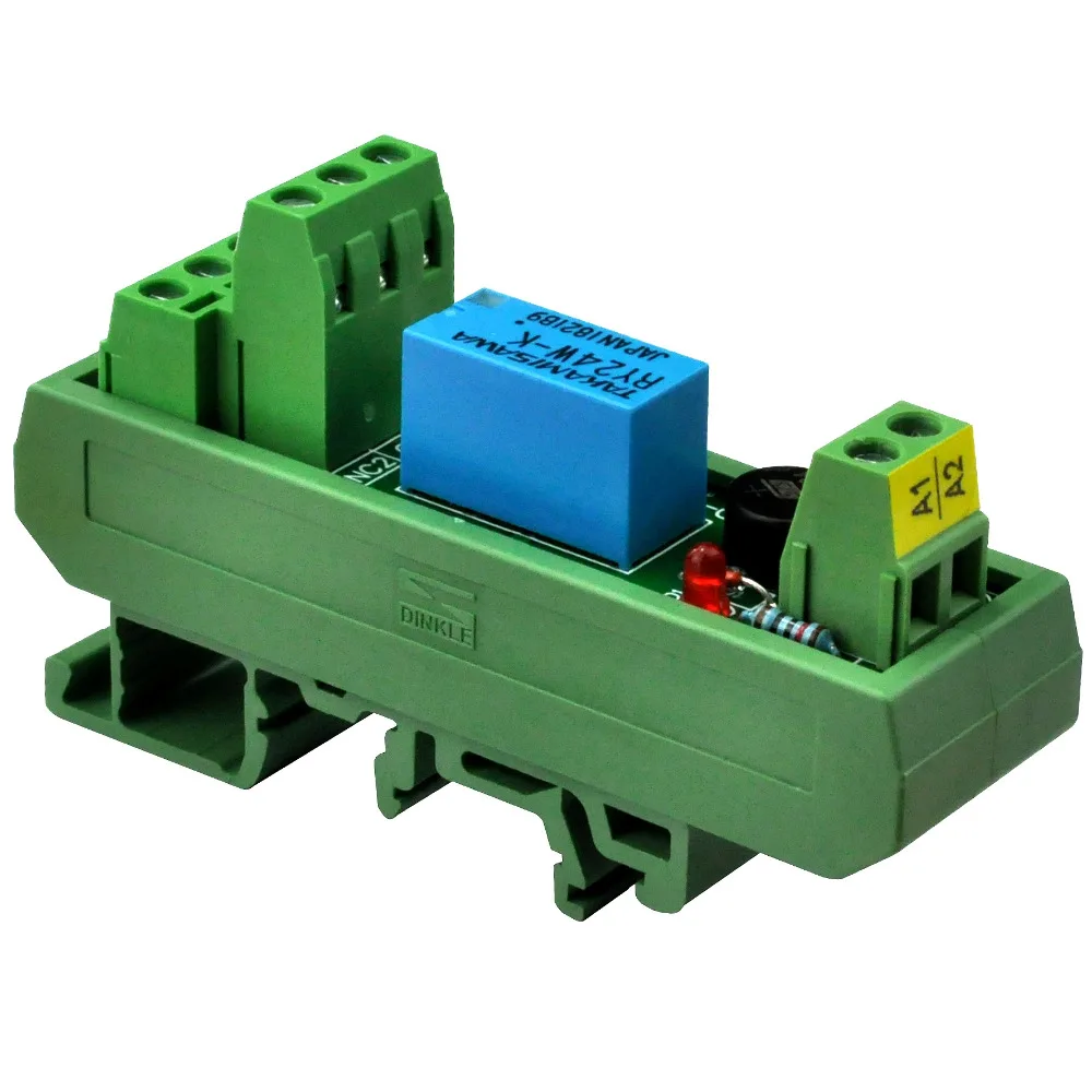 Домашняя електроника салон AC/В DC 24 V Slim DIN Rail Mount двухполюсное двухпозиционное