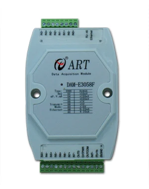 8 channel analog input and 1 ch isolated digital output, Ethernet ...