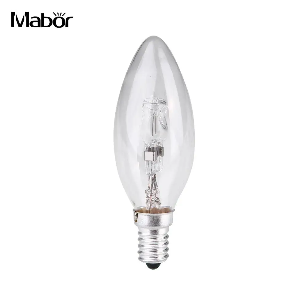 

42W E14 Halogen Lamp Bulb Candle Shape Home Indoor Lighting AC220V-240V Candle Shape Energy Saving Lighting Household Durable