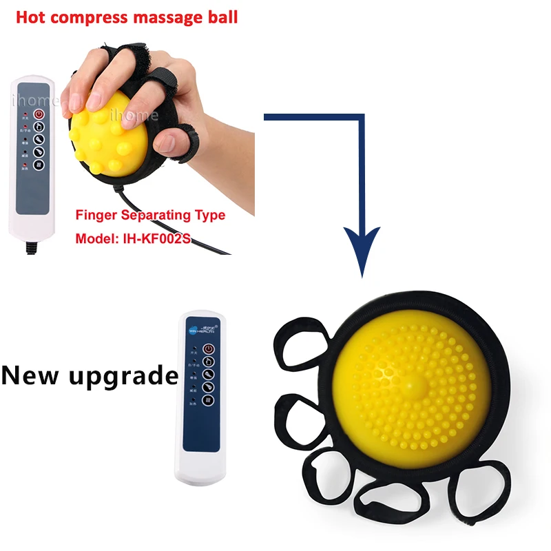 Электрические шарики для массажа рук горячий компресс инсульта Hemiplegia палец реабилитация учебная машина оборудование для восстановления пальцев поезд