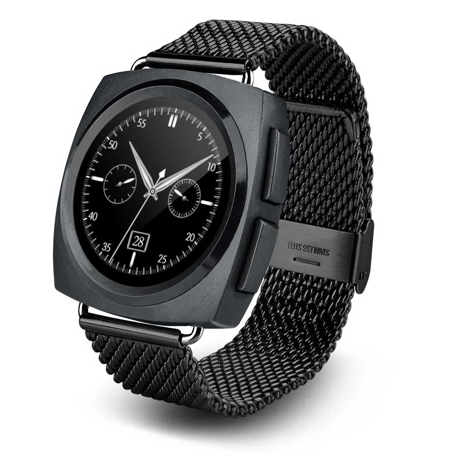 SKF-A11 умные часы, с экраном сердцебиения, датчик движения, умные часы BT4.0 для IOS Android iPhone samsung HuaWei LG XiaoMi Телефоны - Цвет: Black Steel Strap