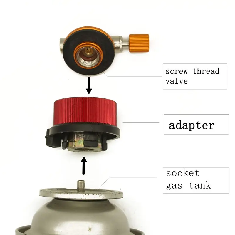 Outdoor Camping Gas Refill Adapter Stove Cylinder Gas Tank Burners Stove Connector Gas Stove Adapter Converter Accessory