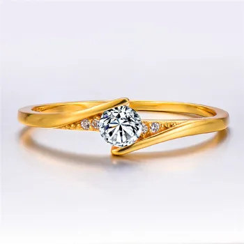 

Luxury Female Small Round Engagment Ring 100% Real 925 Sterling Silver Finger Ring Boho Vintage Wedding Rings For Women