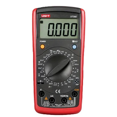 

UNI-T UT39E Digital Multimeters Transistor DC AC Voltage Current Resistance Capacitance Frequency Meter Tester