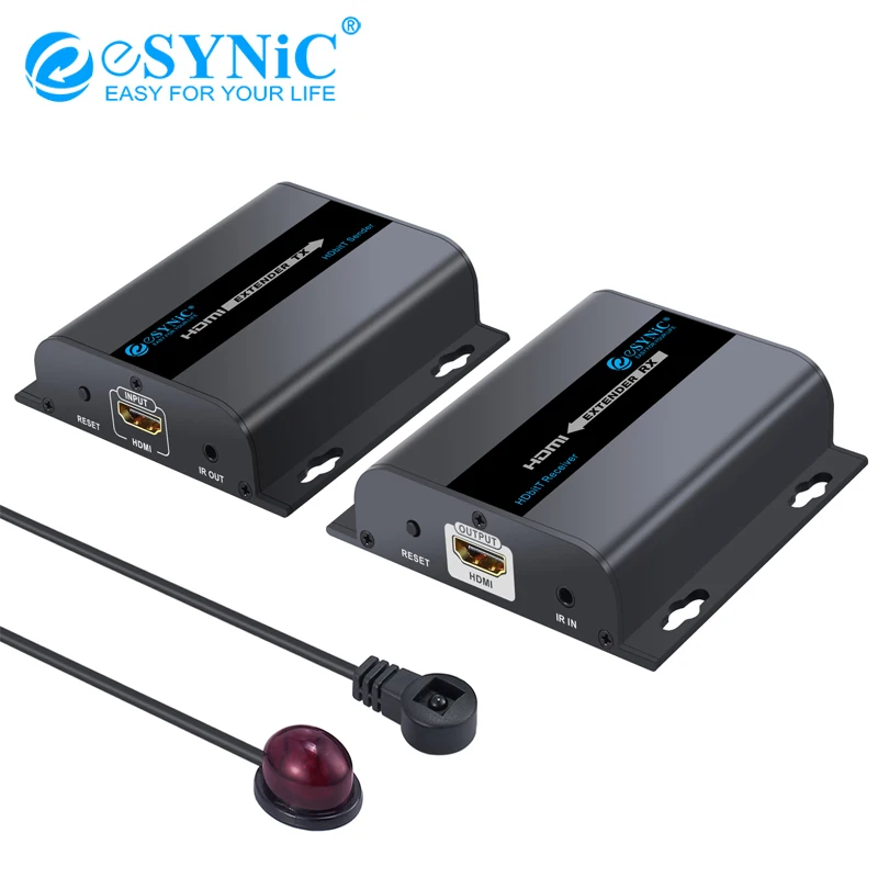 Esynic 1080 P 120 м HDbitT Ethernet Сетевой удлинитель HDMI для головок Поддержка сети