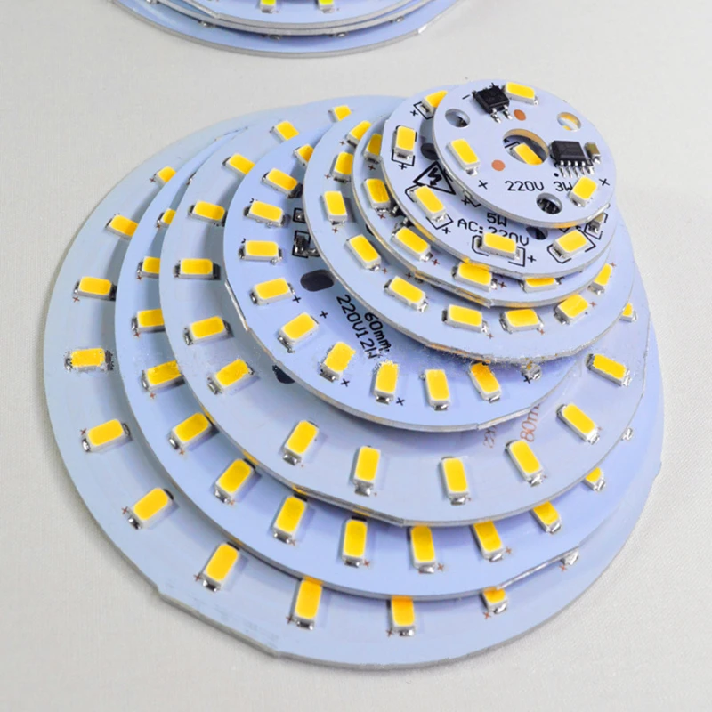 10PCS SMD 5730 Aluminum LED Modules Integrated Driver Lamp Plate AC