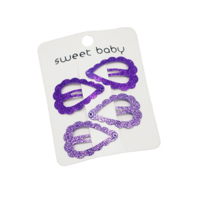 4 шт./компл. Новая металлическая заколка для волос Love shape BB Clips девушка шпилька детские головные уборы детские аксессуары для волос заколки для детей - Цвет: A2