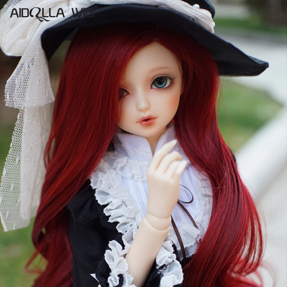 red doll wig