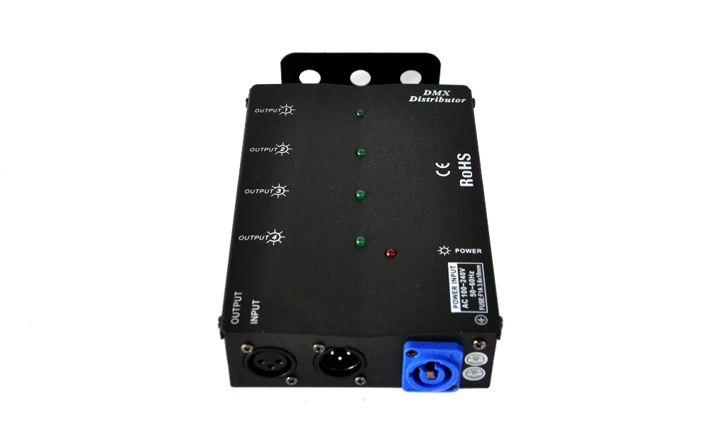 Multiple Installation Methods 4 Channels DMX DistributorWide Input Power Supply for All Stage Light3Pins or 5Pins to Choose