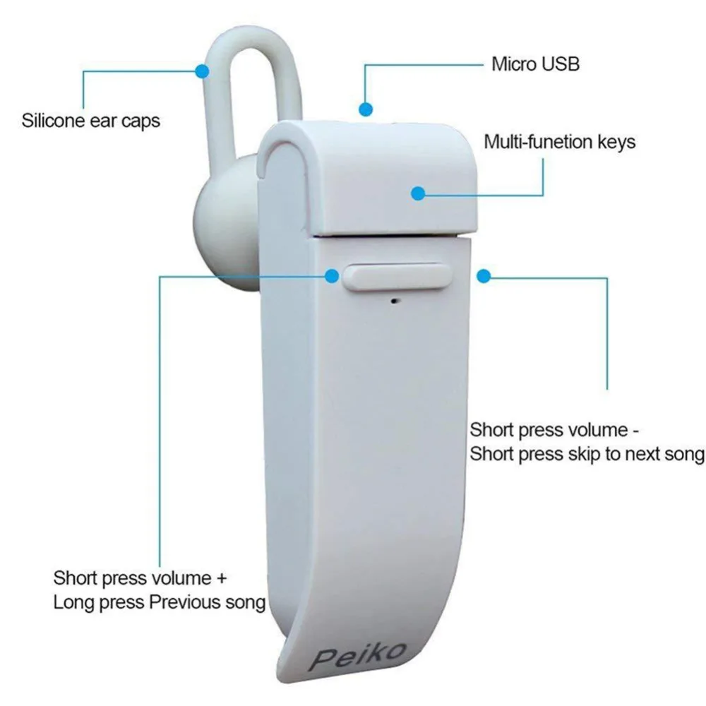 ECos голосовой перевод на ухо в режиме реального времени Bluetooth наушник с 23 языками