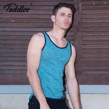Taddlee бренд Для мужчин майка на бретельках Новые модные стильные, утонченные, облегающие Solf твердых майки Повседневное рубашки Muscle Tank