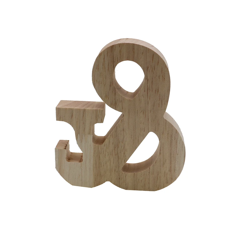 RUNBAZEF Decor Color Wooden Letter 26 Wood English Alphabet Letters Home Wedding Party Tools Decoration Number DIY Handcrafts - Цвет: Серый