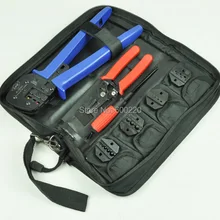 Комбинированные ручные щипцы для обжима Набор инструментов с зачистки кабеля, отвертка и сменные штампы, комбинированные наборы инструментов