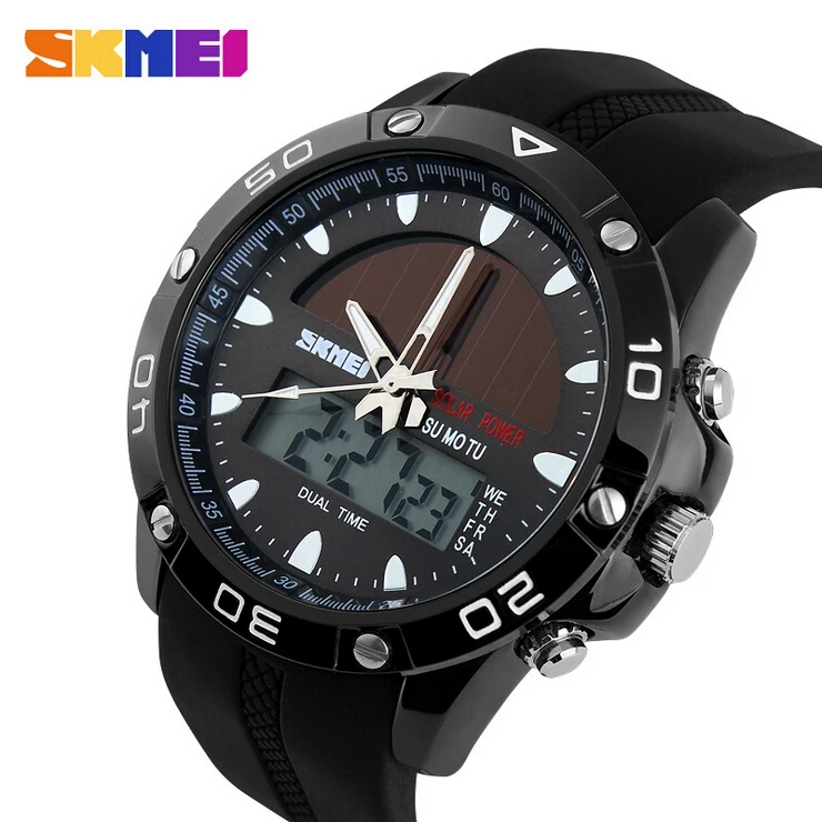 Prix pour 50 M Étanche Montres Solaires En Plein Air Militaire Hommes Montres de Sport Solaire Puissance LED Numérique Quartz Montre Dual Time Hommes Casual montre Prix pour 50 M Étanche Montres Solaires En Plein Air Militaire Hommes Montres de Sport Solaire Puissance LED Numérique Quartz Montre Dual Time Hommes Casual montre