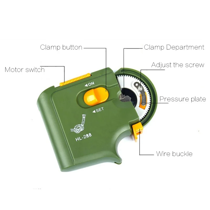 Automatic Portable Electric Fishing Hook Tier Machine Fishing Accessories Tie Fast Fishing Hooks Line Tying Device Equipment New