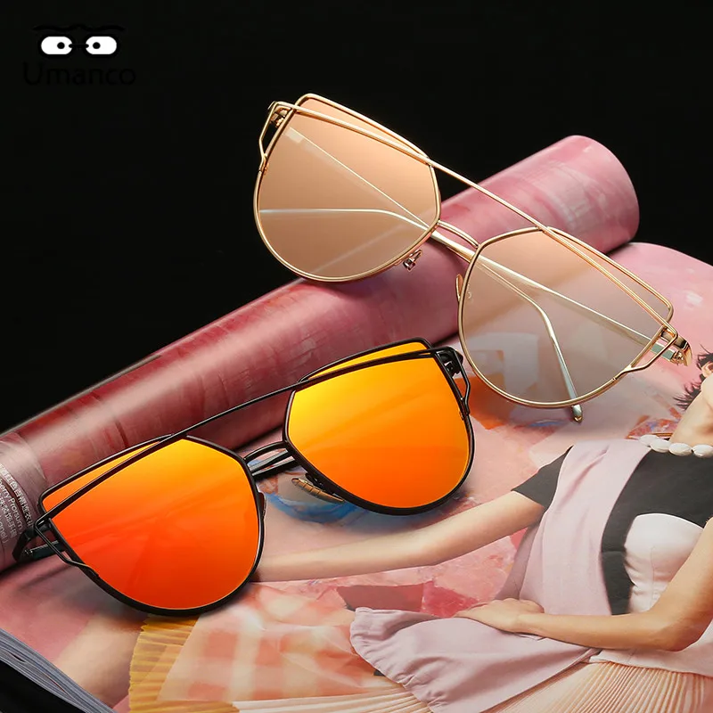 Umanco ретро модные солнцезащитные очки для женщин кошачий глаз солнцезащитные очки мужской зеркало солнцезащитные очки мужские очки