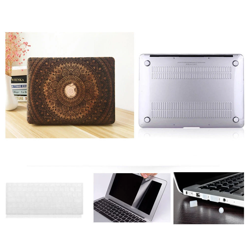 Цветной чехол для ноутбука + клавиатуры пленка экрана MacBook Air Pro Retina с/не сенсорной