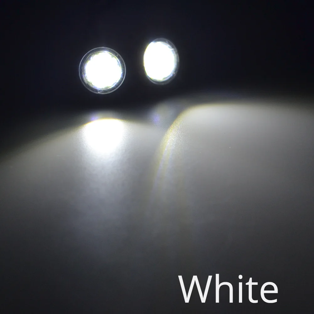 23 мм 4014 12 smd орлиный глаз светильник белый желтый день Время Бег пятно сигнальные лампы резервный автомобильный двигатель Led Парковка - Цвет: White