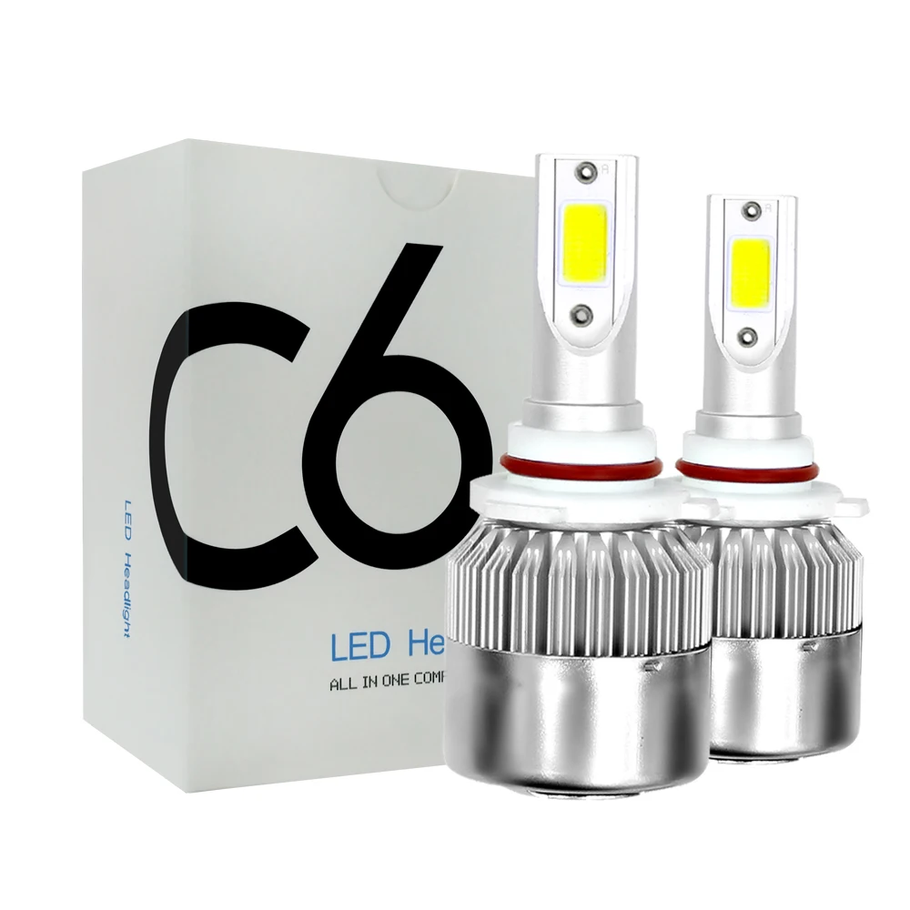 Сменный инструмент для автомобильных фар COB 3800LM лампа DC6V-36V 6000K 4LED чистый белый Запчасти для ламп аксессуары