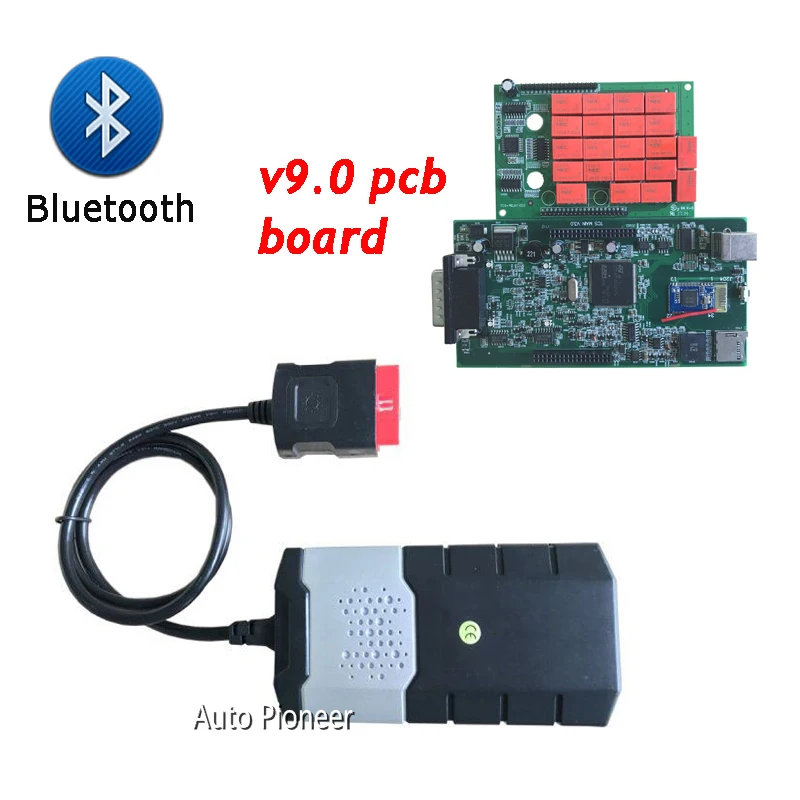 

Quality A++ VD DS150E CDP Pro bluetooth V9.0 PCB new vci for delphis car trucks OBD2 diagnostic tool 2016.r0/2015.3 keygen