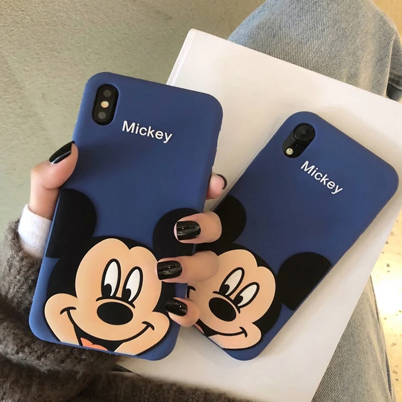 Мультяшный Микки Маус для iPhone 6 plus 7 8 Drop-proof чехол телефона ix xs xr xsmax милый