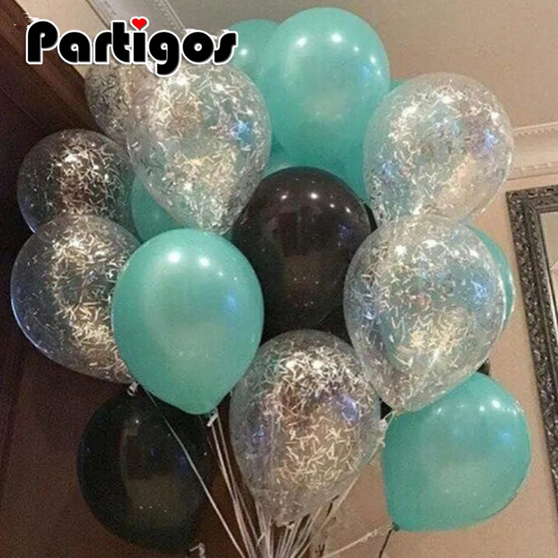 1 Set Wedding Birthday Party Pink Tiffany Blue Latex Star Balloons