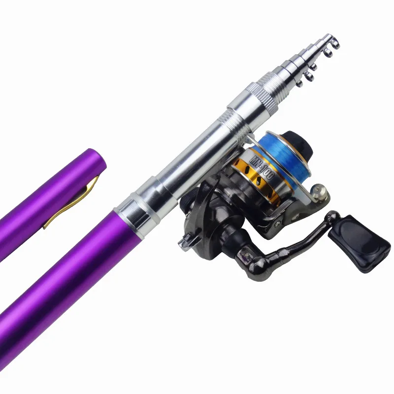 EMMROD Carbon Pen Rod 1.4 M Metal Spinning Wheel And Toss The Portable Fishing Rod Rod H5 Sea