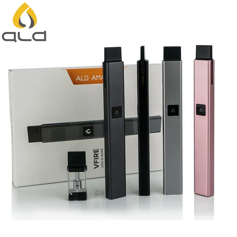 ALD Amaze VFIRE ultrathin CBD vaporizer Pen electronic cigarette starter kit ceramic Heating Coil atomizer vape