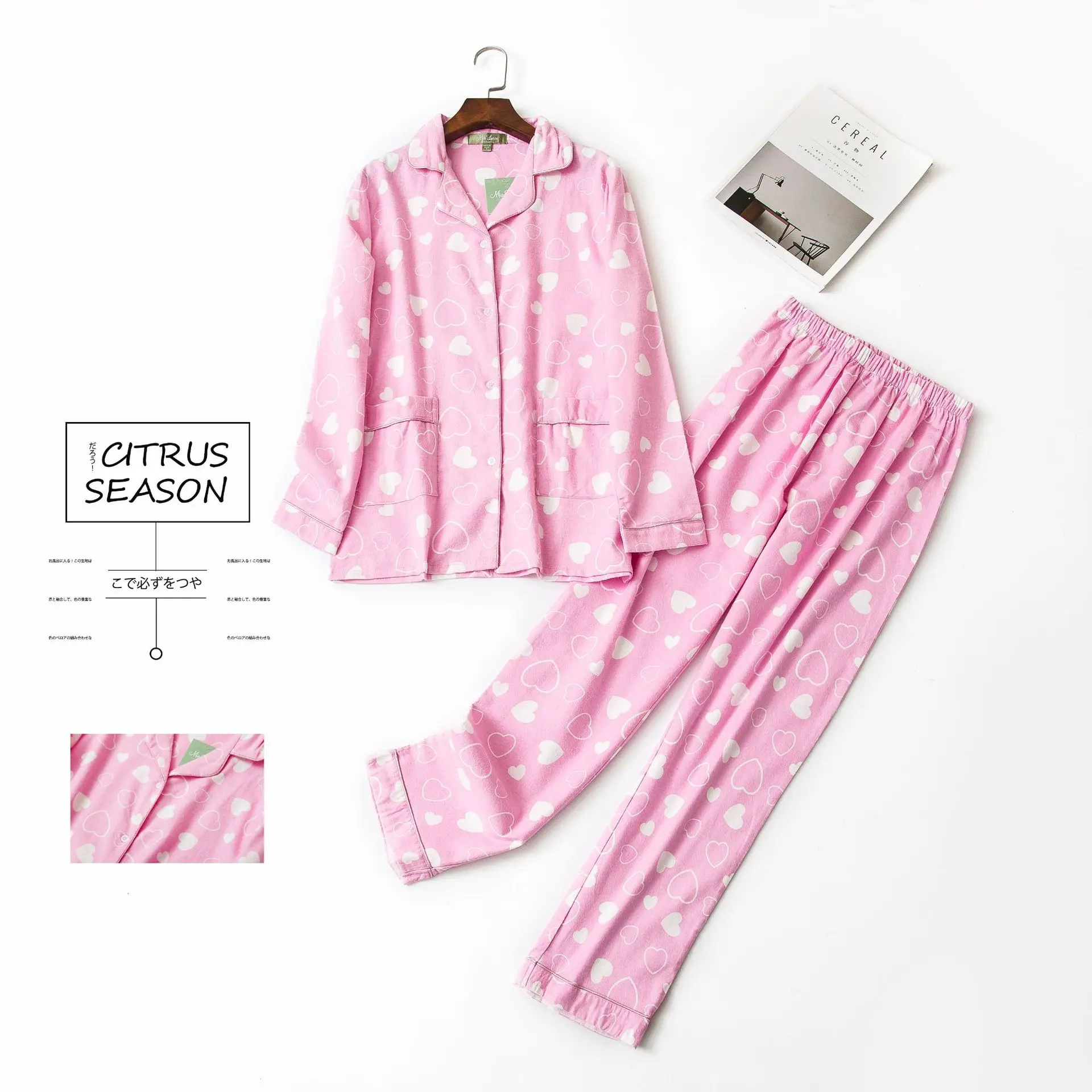 

Autumn&winter Pijamas Women Long Sleeve Lovely Easy Leisure Cartoon Leisurewear Suit Cotton Ladies Pajamas Suit Sexy Nightwear