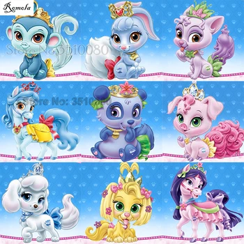 

full square/round Embroidery Pattern diamond 5D DIY paintings animal card 3D Cross stitch kits mosaic wall stickers RA0512