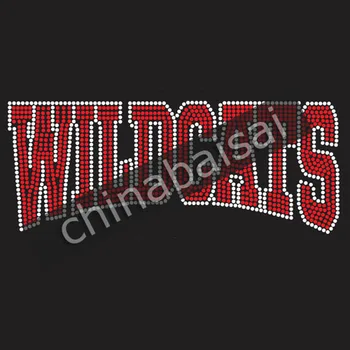 

The letters "wildcats" Rhinestone Transfer Motif Designs