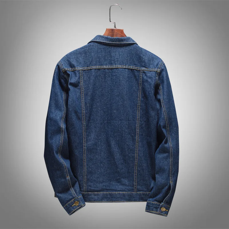 2019 New Arrival Spring Autumn Men Black Blue Denim Jacket Men Streetwear Single Breasted Jeans Jacket Coats Mens Plus Size 5XL
