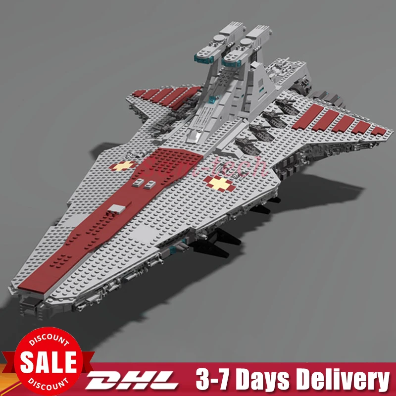 

In Stock LEPIN 05077 Star 6125Pcs Series Wars The UCS Rupblic Star Destroyer Cruiser ST04 Set Building Blocks Bricks Toys