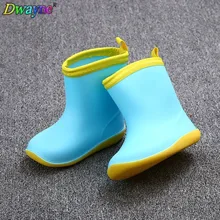 

Fashion children slip plus velvet warm waterproof rain boots baby infant child water shoes four seasons universal A9