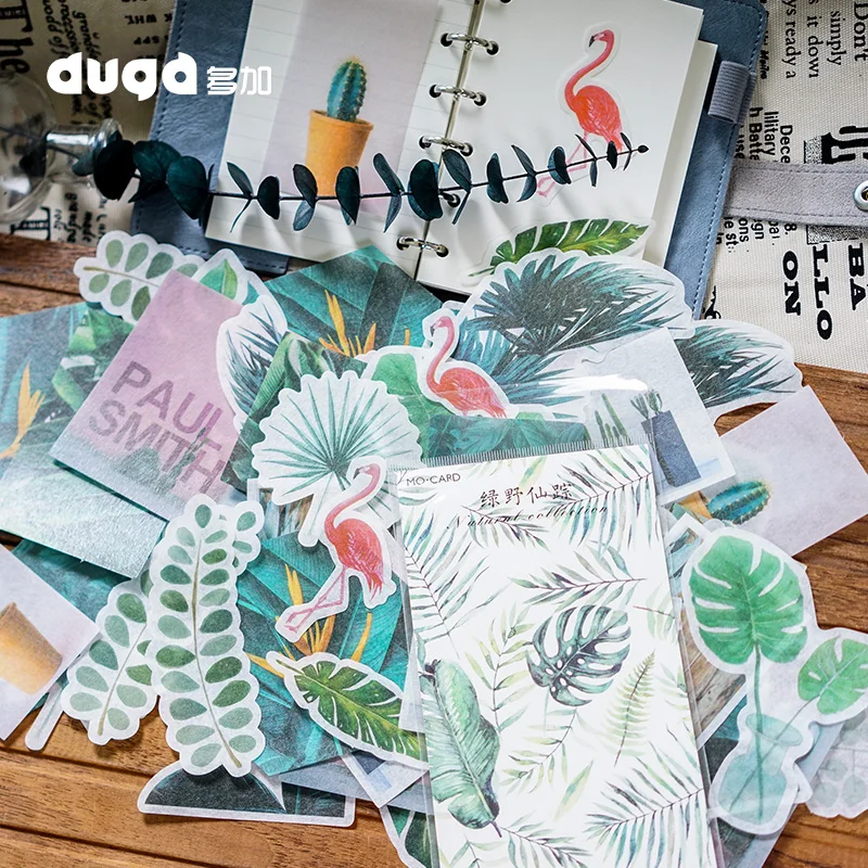 

New Flamingo Fairy Tale Mini Paper Cartoon Sticker Decoration DIY Ablums Diary Scrapbooking Label Sticker Kawaii Stationery